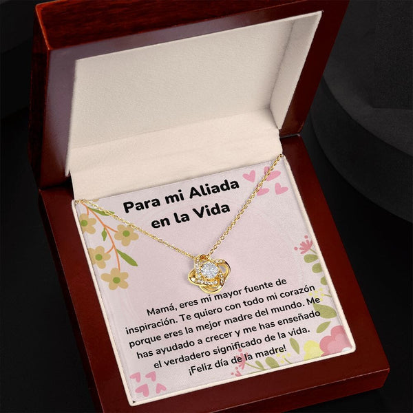 Para mi Aliada en la Vida - Collar para Mamá (Nudo de Amor) Love Knot Jewelry ShineOn Fulfillment 