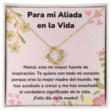 Para mi Aliada en la Vida - Collar para Mamá (Nudo de Amor) Love Knot Jewelry ShineOn Fulfillment <p>Acabado en Oro Amarillo de 18 quilates</p> Standard Box 