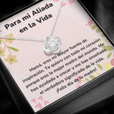 Para mi Aliada en la Vida - Collar para Mamá (Nudo de Amor) Love Knot Jewelry ShineOn Fulfillment 