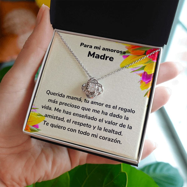Para mi amorosa Madre - Collar Love Knot Nudo de amor - Para Mamá Jewelry/LoveKnot 