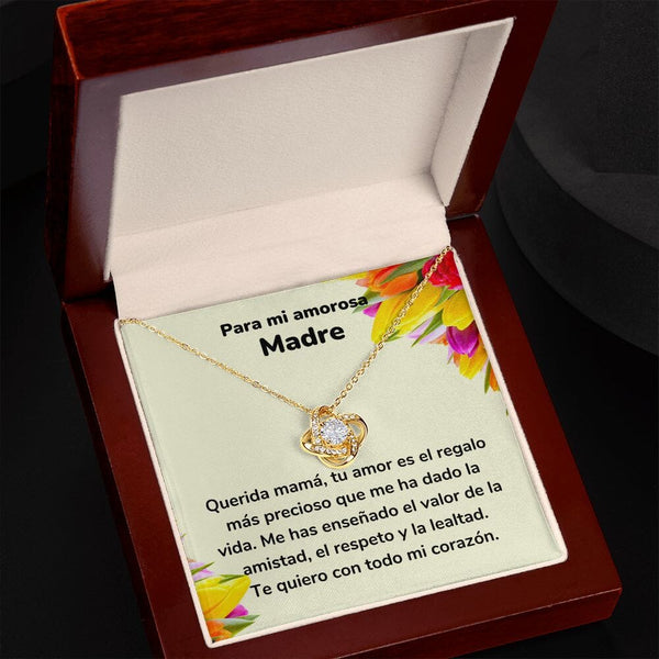 Para mi amorosa Madre - Collar Love Knot Nudo de amor - Para Mamá Jewelry/LoveKnot 