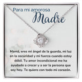 Para mi amorosa Madre - Collar Love Knot Nudo de amor - Para Mamá Jewelry ShineOn Fulfillment Acabado en oro blanco de 14 k Standard Box 