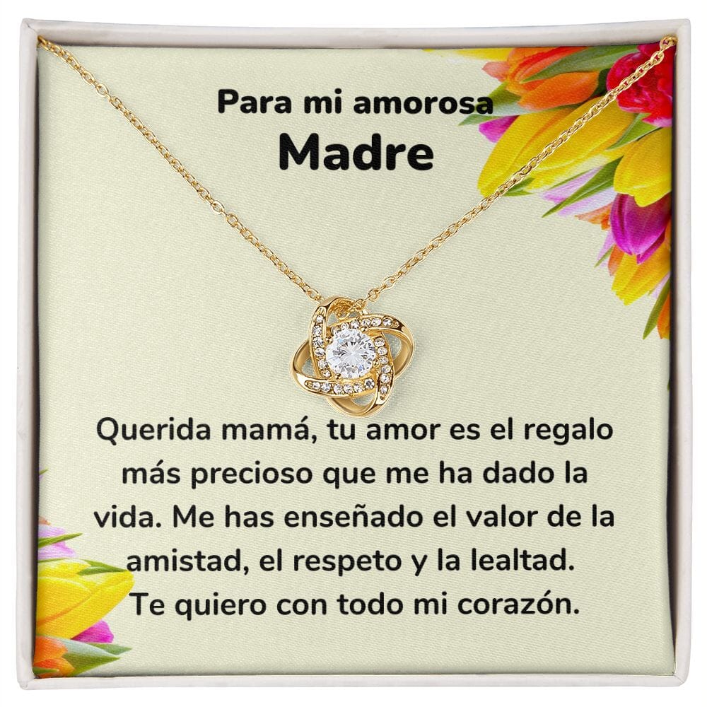 Para mi amorosa Madre - Collar Love Knot Nudo de amor - Para Mamá Jewelry ShineOn Fulfillment <p>Acabado en Oro Amarillo de 18 quilates.</p> Standard Box 