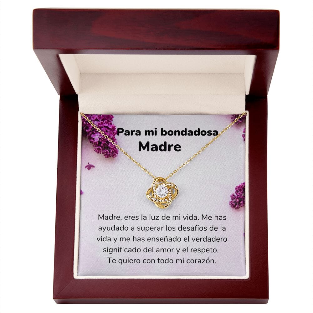 Para mi Bondadosa Madre - Collar Love Knot Nudo de amor - Para Mamá Jewelry ShineOn Fulfillment <p>Acabado en Oro Amarillo de 18 quilates.</p> Luxury Box 