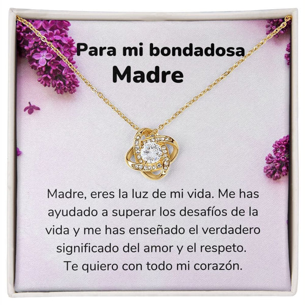 Para mi Bondadosa Madre - Collar Love Knot Nudo de amor - Para Mamá Jewelry ShineOn Fulfillment <p>Acabado en Oro Amarillo de 18 quilates.</p> Standard Box 