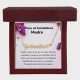 Para mi Bondadosa Madre Collar Personalizado Con Nombre Corazón - Mamá Jewelry/NameNecklaceHeart 