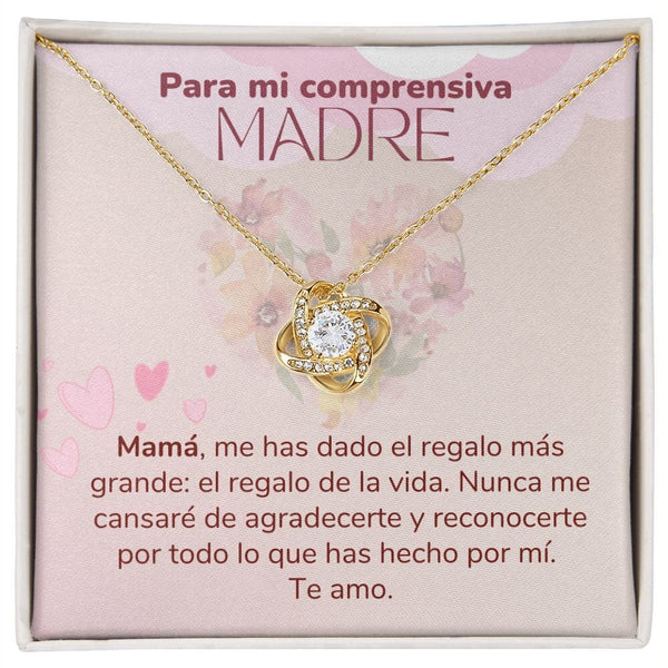 To My Understanding Mother Necklace for Mom (Love Knot) Love