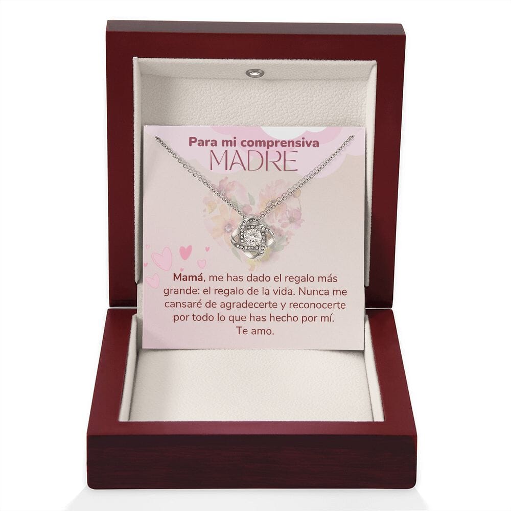 Para mi Comprensiva Madre -Collar para Mamá (Nudo de Amor) Love Knot Jewelry/LoveKnot 