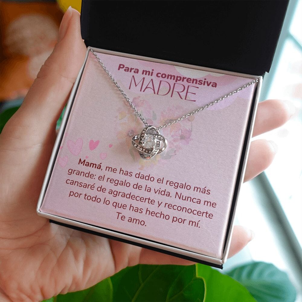 Para mi Comprensiva Madre -Collar para Mamá (Nudo de Amor) Love Knot Jewelry ShineOn Fulfillment 