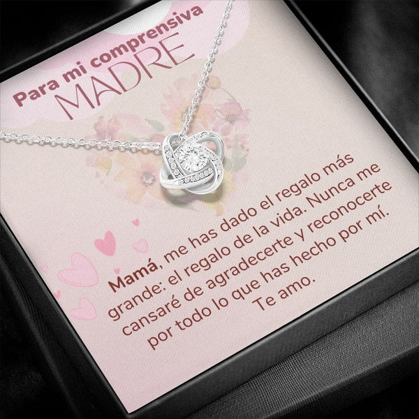 Para mi Comprensiva Madre -Collar para Mamá (Nudo de Amor) Love Knot Jewelry ShineOn Fulfillment 