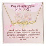 Para mi comprensiva MADRE -Collar Personalizado Con Nombre Corazón - Mamá Jewelry/NameNecklaceHeart 