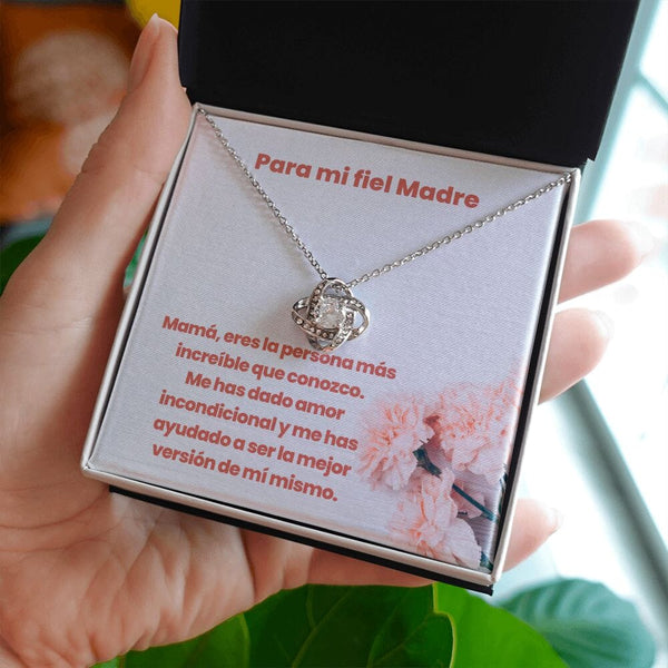 Para mi Fiel Madre - Nudo de Amor Collar Para Mamá Jewelry/LoveKnot 