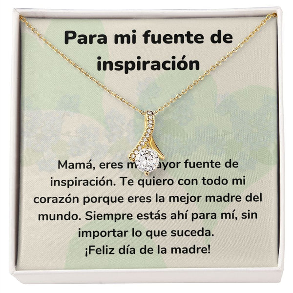 Para mi fuente de inspiración Collar Belleza Seductora (Alluring Beauty) Para Mamá Jewelry ShineOn Fulfillment <p>Acabado en Oro Amarillo de 18 quilates</p> Standard Box 