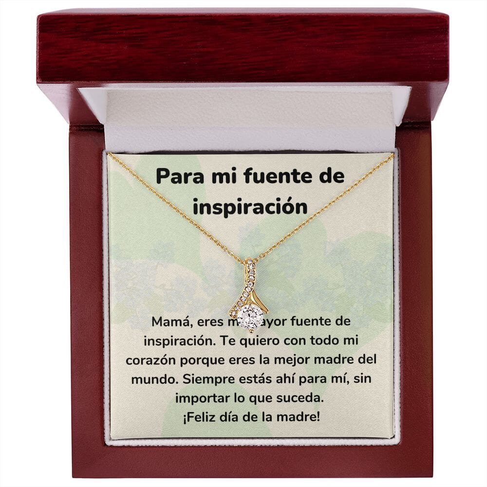 Para mi fuente de inspiración Collar Belleza Seductora (Alluring Beauty) Para Mamá Jewelry ShineOn Fulfillment <p>Acabado en Oro Amarillo de 18 quilates</p> Luxury Box 