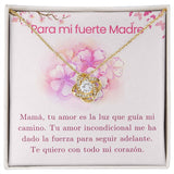 Para mi fuerte Madre - Collar Love Knot Nudo de amor - Para Mamá Jewelry ShineOn Fulfillment <p>Acabado en Oro Amarillo de 18 quilates.</p> Standard Box 