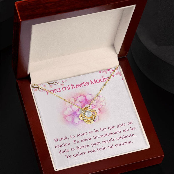 Para mi fuerte Madre - Collar Love Knot Nudo de amor - Para Mamá Jewelry ShineOn Fulfillment 