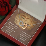 Para mi hermosa esposa- Collar 2 corazones. Personaliza la tarjeta y escoge la caja para el collar. Jewelry ShineOn Fulfillment Caja de Madera de Lujo con Luz Mahogany 