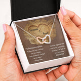 Para mi hermosa esposa- Collar 2 corazones. Personaliza la tarjeta y escoge la caja para el collar. Jewelry ShineOn Fulfillment 