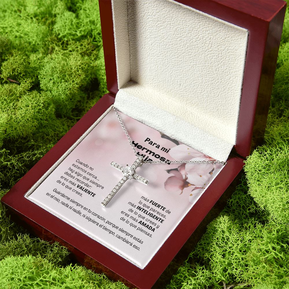 Para mi Hermosa Hija - Bello Collar Cruz Jewelry ShineOn Fulfillment Mahogany Style Luxury Box 