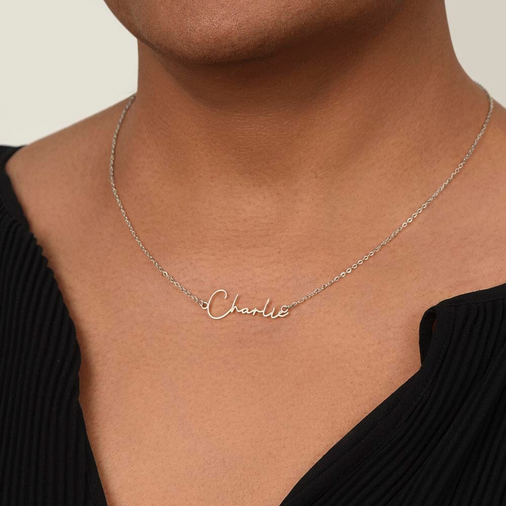 Para mi hermosa Mamá: No sé por dónde empezar para decirte- Collar Personalizado con nombre de estilo exclusivo! - Mamá Jewelry ShineOn Fulfillment 