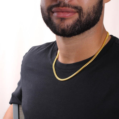 Para mi Hijo, con Amor Mamá - Cadena Estilo Cubana Jewelry/CubanLink 