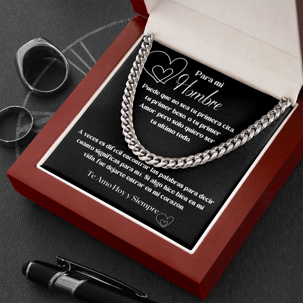 Para mi HOMBRE - a veces es difìcil encontrar las palabras... - Cadena Cubana Jewelry/CubanLink 