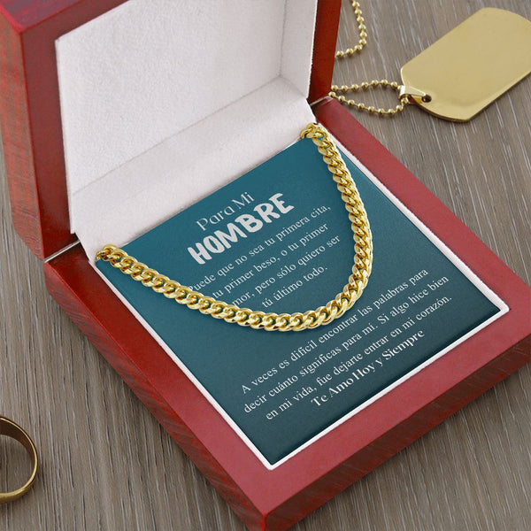 Para mi hombre - Cadena Cubana para el Amor de tu vida Jewelry/CubanLink 