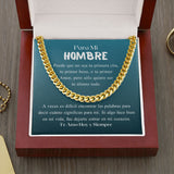 Para mi hombre - Cadena Cubana para el Amor de tu vida Jewelry ShineOn Fulfillment Baño de Oro 14K 
