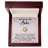 Para mi Increíble Madre - Collar Love Knot Nudo de amor - Para Mamá Jewelry ShineOn Fulfillment <p>Acabado en Oro Amarillo de 18 quilates.</p> Luxury Box 