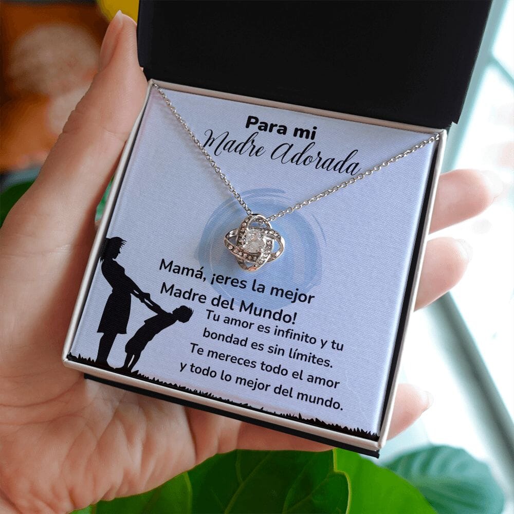 Para mi Madre Adorada -Collar Para Mamá Nudo de Amor (LoveKnot) Jewelry/LoveKnot 