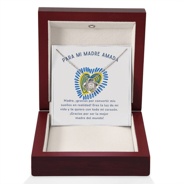 Para mi Madre Amada - Collar para Mamá (Nudo de Amor) Love Knot Jewelry/LoveKnot 