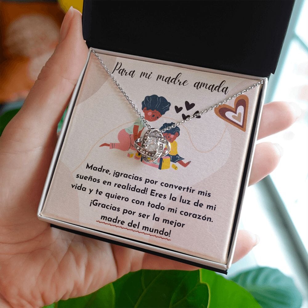 Para mi Madre Amada - Nudo de Amor Collar Para Mamá Jewelry/LoveKnot 