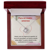 Para mi madre amorosa - Collar Love Knot - Nudo de amor Jewelry ShineOn Fulfillment Acabado en oro blanco de 14 k Luxury Box 