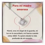 Para mi madre amorosa - Collar Love Knot - Nudo de amor Jewelry ShineOn Fulfillment Acabado en oro blanco de 14 k Standard Box 