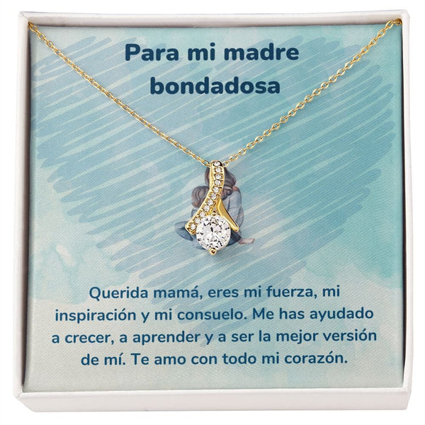 Para mi madre bondadosa- Collar Alluring Beauty - Día de las Madres Jewelry/AlluringBeauty Acabado en Oro Amarillo de 18 quilates. Standard Box 