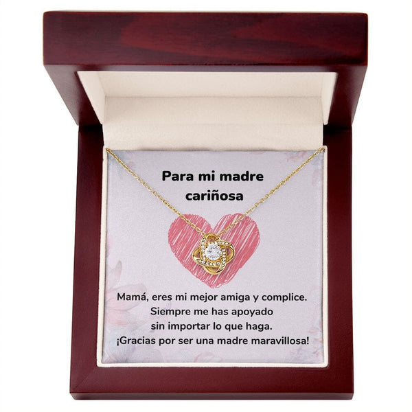 Para mi madre cariñosa - Collar Love Knot - Nudo de amor Jewelry ShineOn Fulfillment <p>Acabado en Oro Amarillo de 18 quilates.</p> Luxury Box 