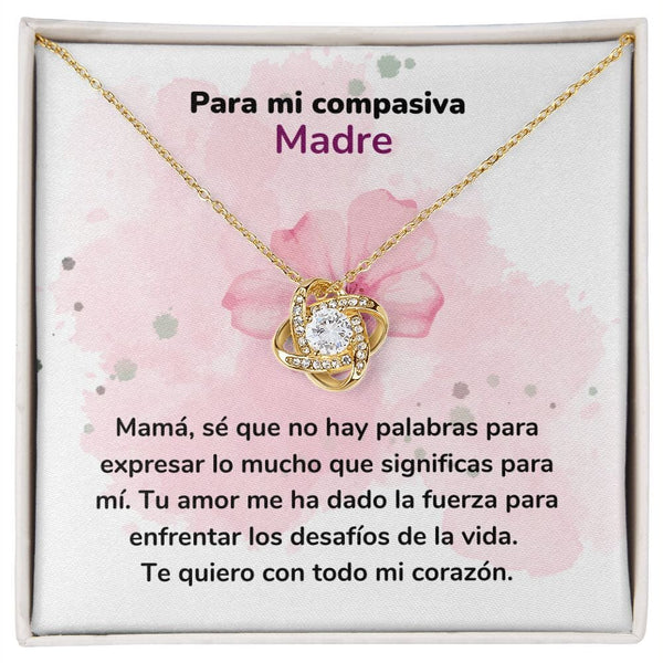 Para mi Madre Compasiva - Collar Nudo de Amor - Regalo Para Mamá - Jewelry ShineOn Fulfillment <p>Acabado en Oro Amarillo de 18 quilates.</p> Standard Box 