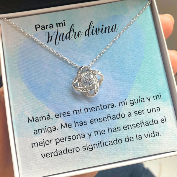 Para mi Madre Divina -Collar Nudo de Amor - Regalo Para Mamá - Jewelry/LoveKnot 