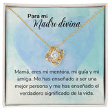 Para mi Madre Divina -Collar Nudo de Amor - Regalo Para Mamá - Jewelry ShineOn Fulfillment <p>Acabado en Oro Amarillo de 18 quilates.</p> Standard Box 