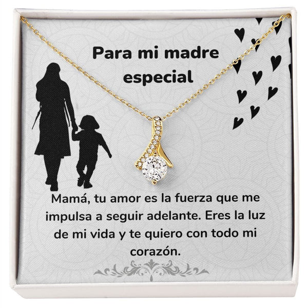 Para mi madre especial- Collar Alluring Beauty - Día de las Madres Jewelry/AlluringBeauty Acabado en Oro Amarillo de 18 quilates. Standard Box 