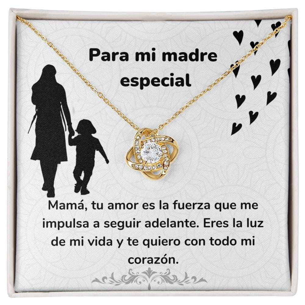 Para mi madre especial - Collar Love KNot - nudo de amor Jewelry ShineOn Fulfillment <p>Acabado en Oro Amarillo de 18 quilates.</p> Standard Box 