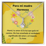 Para mi madre Hermosa - Collar Alluring Beauty - Día de las Madres Jewelry ShineOn Fulfillment Acabado en oro blanco de 14 k Standard Box 