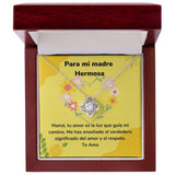 Para mi madre Hermosa - Collar Love Knot - Nudo de amor Jewelry ShineOn Fulfillment Acabado en oro blanco de 14 k Luxury Box 