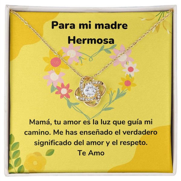 Para mi madre Hermosa - Collar Love Knot - Nudo de amor Jewelry ShineOn Fulfillment <p>Acabado en Oro Amarillo de 18 quilates.</p> Standard Box 