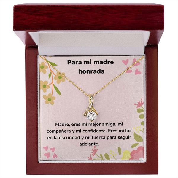 Para mi madre honrada- Collar Alluring Beauty - Día de las Madres Jewelry ShineOn Fulfillment <p>Acabado en Oro Amarillo de 18 quilates.</p> Luxury Box 