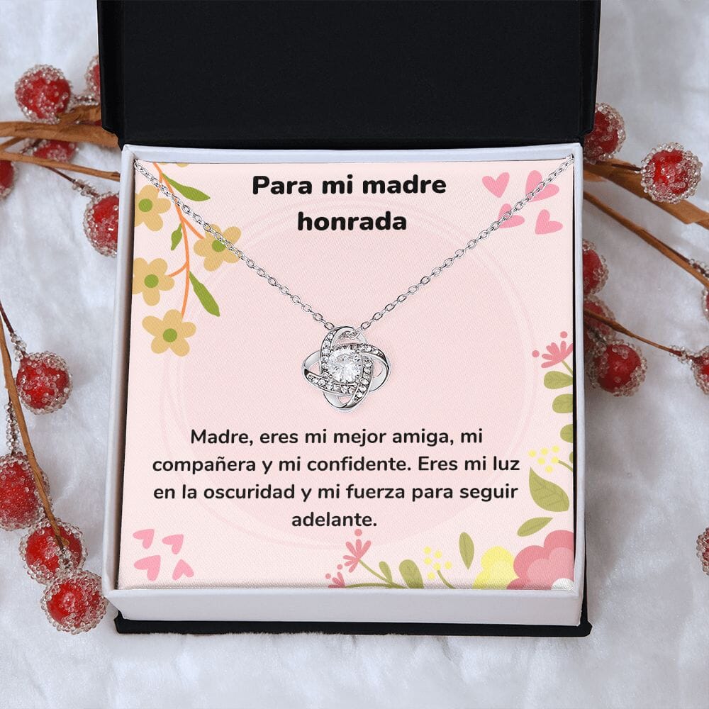 Para mi madre honrada - Collar Love Knot - Nudo de amor Jewelry/LoveKnot 