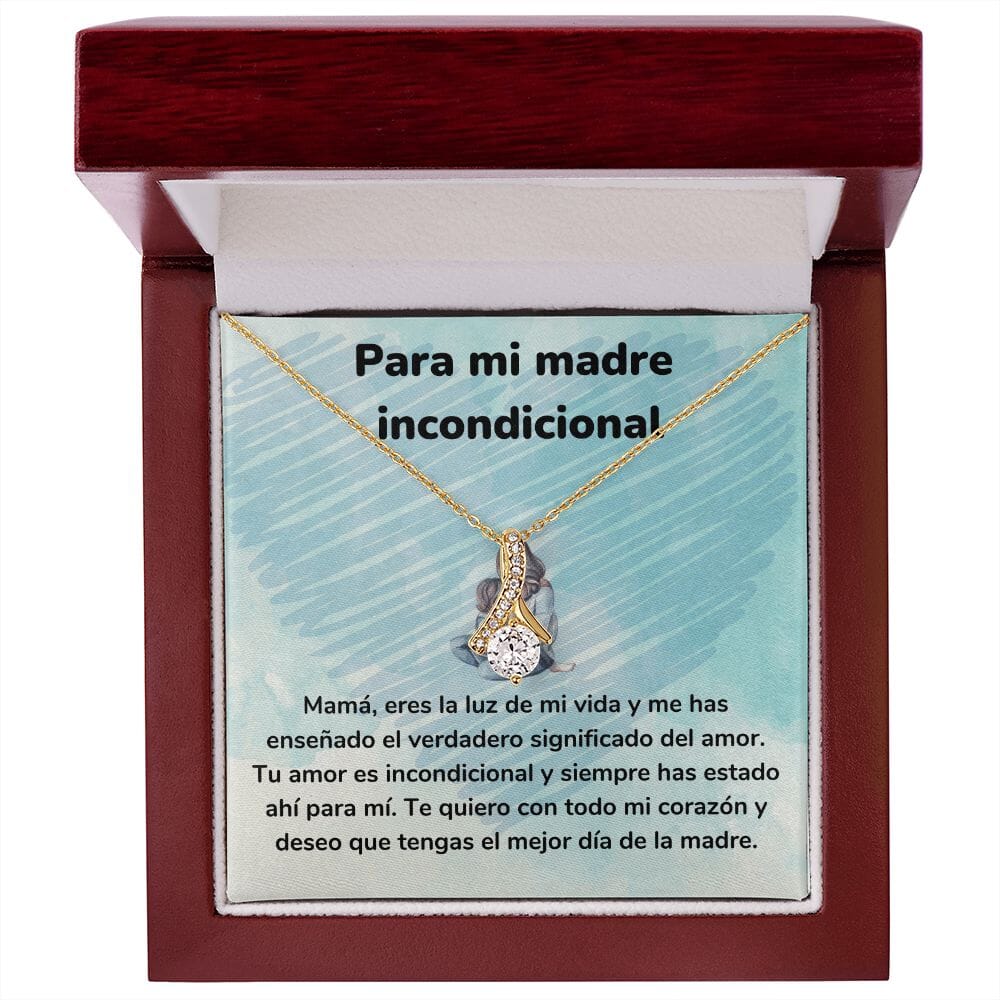 Para mi madre incondicional Collar Belleza Seductora (Alluring Beauty) Para Mamá Jewelry ShineOn Fulfillment <p>Acabado en Oro Amarillo de 18 quilates</p> Luxury Box 