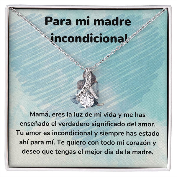 Para mi madre incondicional Collar Belleza Seductora (Alluring Beauty) Para Mamá Jewelry/AlluringBeauty Acabado en oro blanco de 14 k Standard Box 