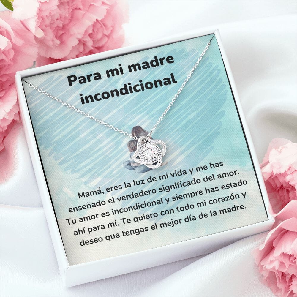 Para mi madre incondicional - Collar para Mamá (Nudo de Amor) Love Knot Jewelry ShineOn Fulfillment 