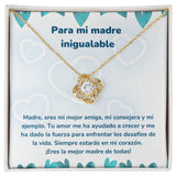 Para mi madre inigualable - Collar Love Knot - Nudo de amor Jewelry ShineOn Fulfillment <p>Acabado en Oro Amarillo de 18 quilates.</p> Standard Box 